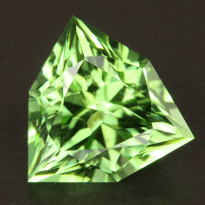 Trilliant Cut Peridot Gemstone