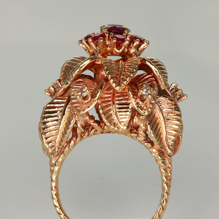 On hold Eileen 14k Yellow Gold Ruby Estate Ring