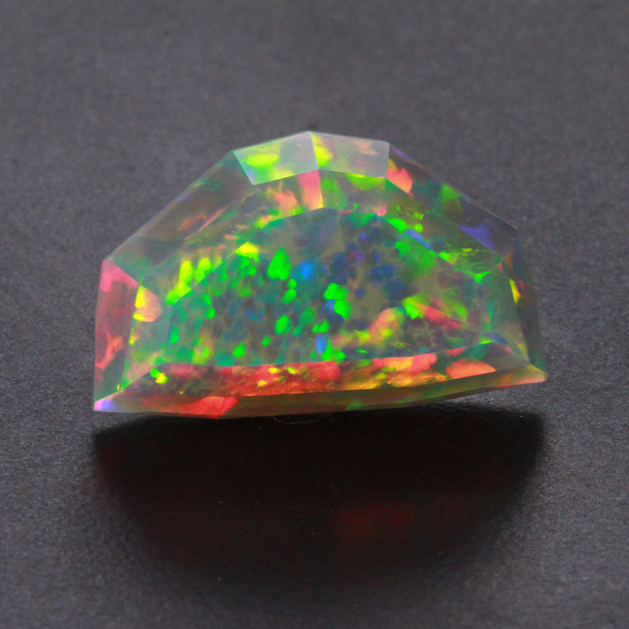 Ethiopian Black Opal Faceted Fire