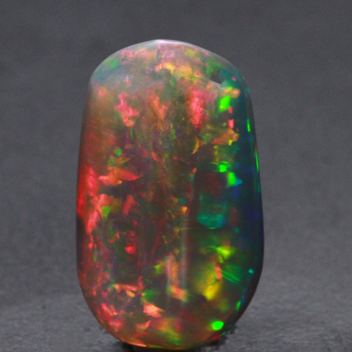 Semi Black Ethiopian Opal Cabochon
