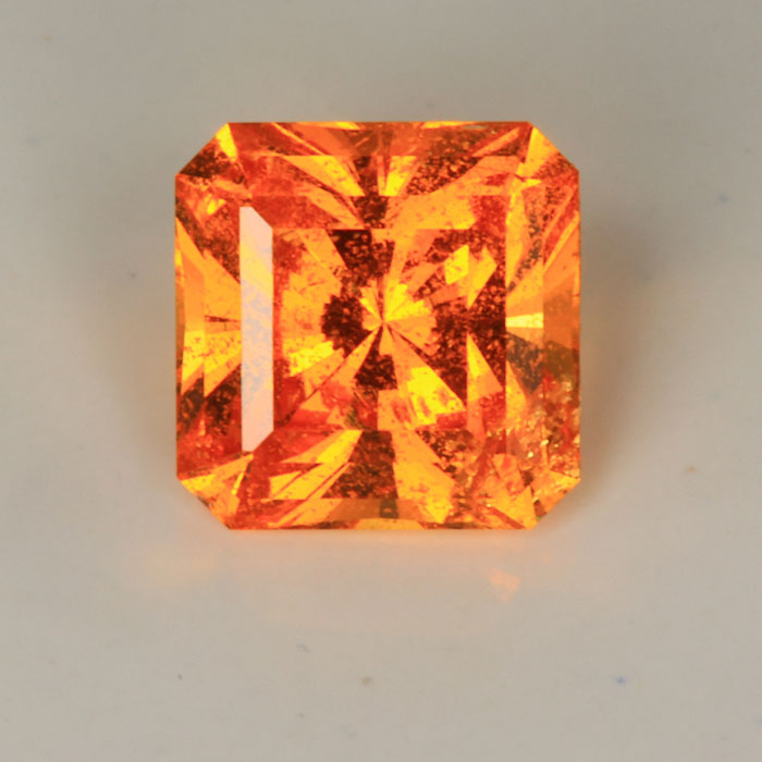 Square Brilliant Spessatite Garnet
