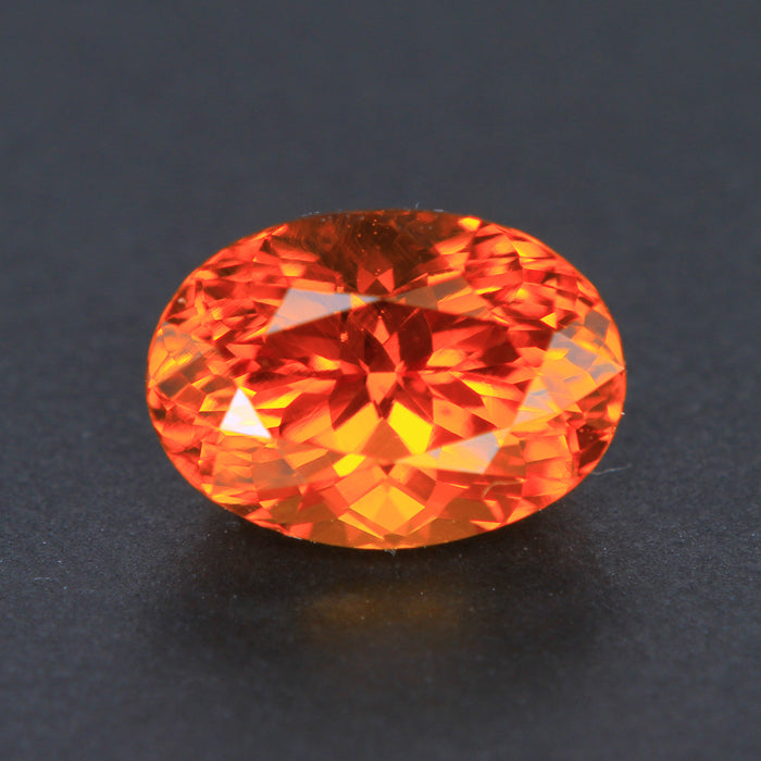 Orange Oval Spessartite Garnet 3.27 Carats