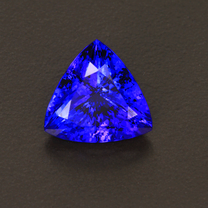 Violet BLue Trilliant Cut Tanzanite