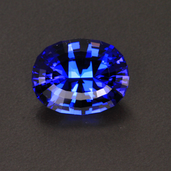 Violet Blue Oval Mixed Cut Tanzanite