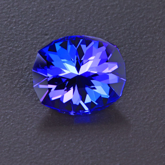 Violet Blue Oval Tanzanite Gemstone