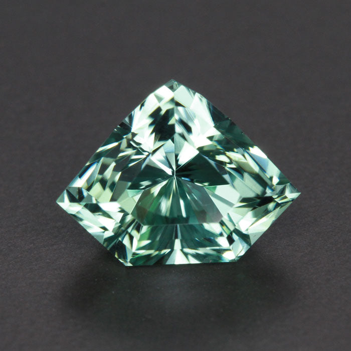 Blue Green Shield Tourmaline Gemstone 6.84 Carats