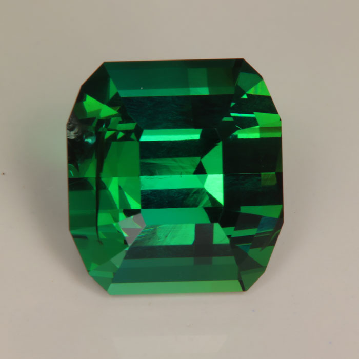 Emerald Cut Blue Green Tourmaline Gemstone 14.20 Carats