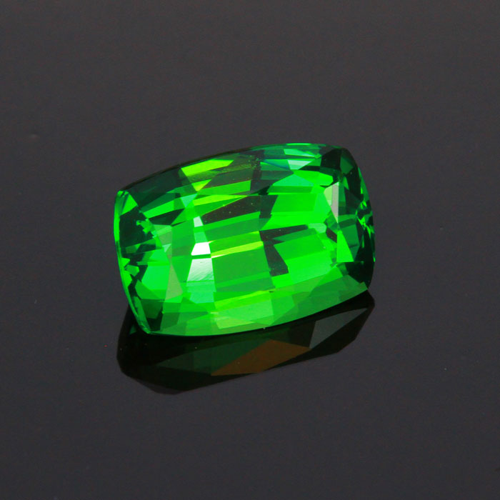 Vivid Green Antique Cushion Tsavorite Garnet Gemstone 2.14 Carats