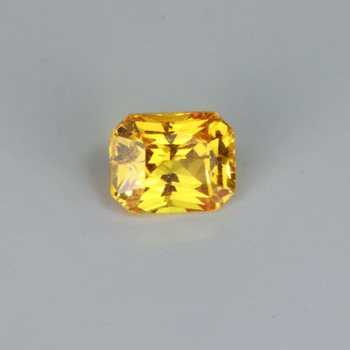 Emerald Cut Yellow Sapphire