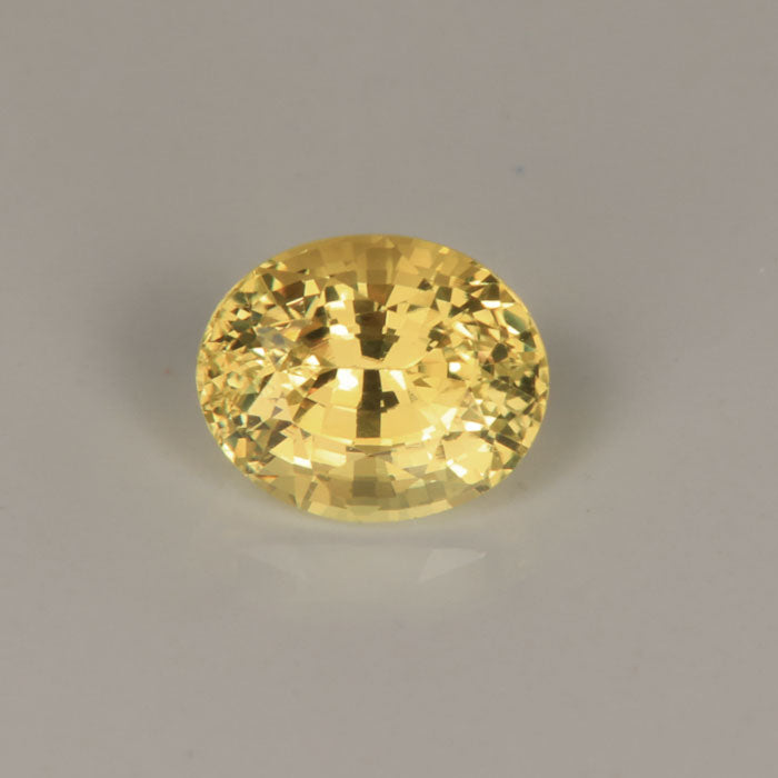 Oval Yellow Sapphire Gemstone 1.10 Carats