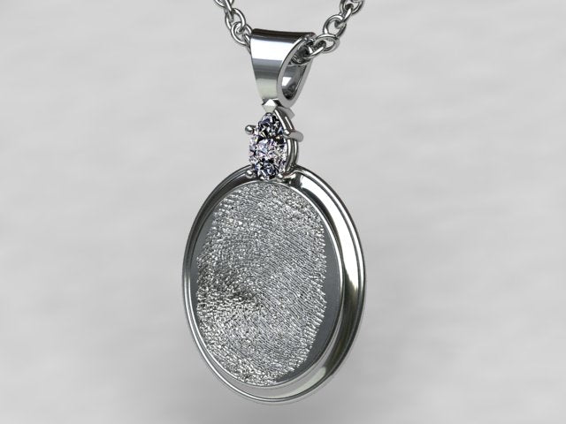 Finger Print Pendant Designed By Christopher Michael