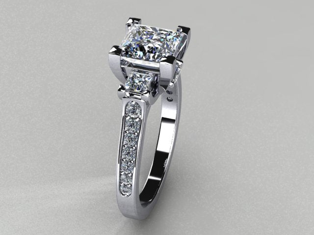 Diamond Bridal Set Designed By Christopher Michael