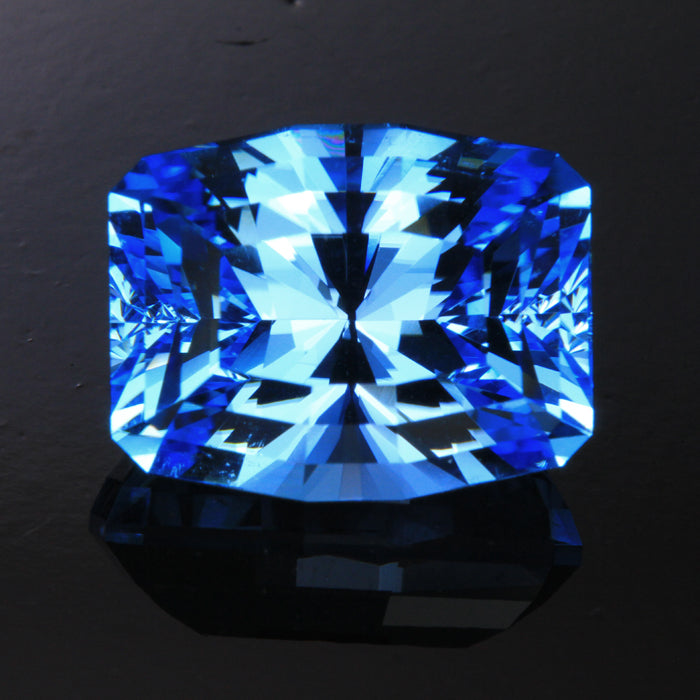 Swiss Blue Barion Cushion Cut Topaz Gemstone 21.07Carats
