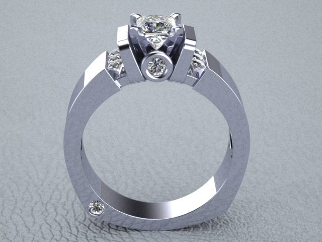 Princess Cut Engagement Ring by Christopher Michael