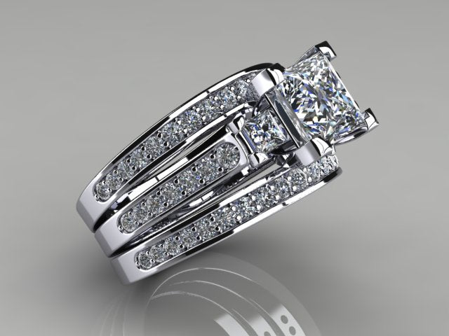Diamond Bridal Set Designed By Christopher Michael