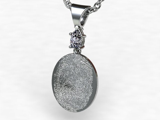 Finger Print Pendant Designed By Christopher Michael