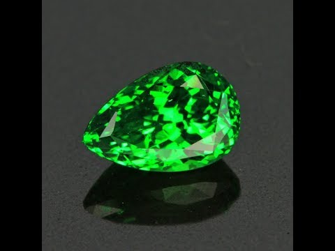 Green Pear Shape Tsavorite Garnet Gemstone 2.13 Carats