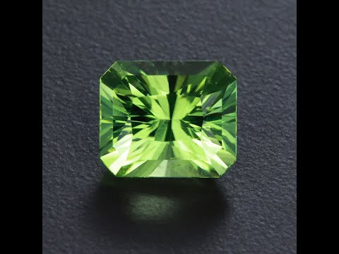 Barion Style Emerald Cut Peridot Gemstone 6.58 Carats