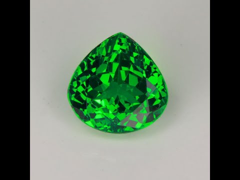 Pear Shape Tsavorite Garnet Gemstone 3.42cts (Hidden Gem)