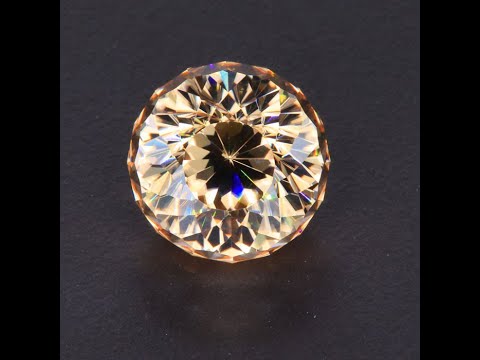 Pinkish Brown Round Portuguese Zircon Gemstone 16.57 Carats
