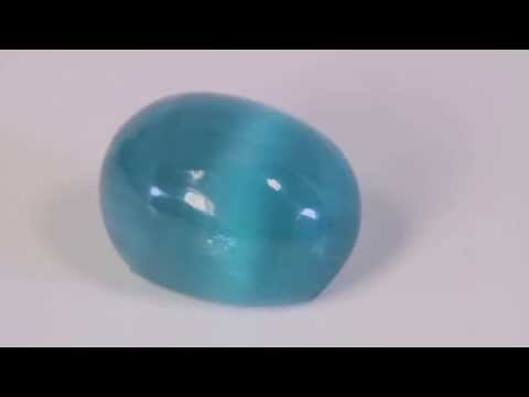 Rare Oval Cats Eye Apatite Gemstone 5.34 Carats