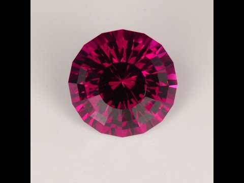Round Brilliant Cut Rhodolite Garnet Gemstone 6.44cts