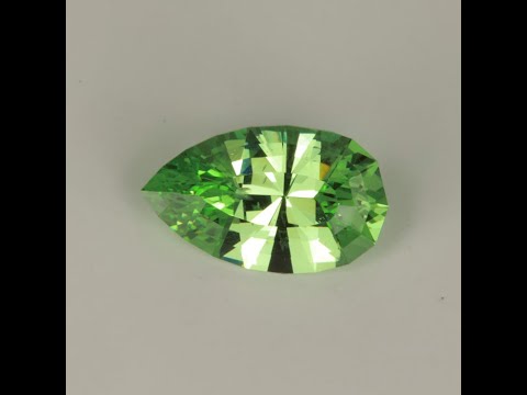 Pear Shape Merleani Mint Garnet Gemstone 3.40cts