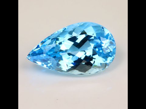Pear Shape Aquamarine Gemstone 5.76 Carats