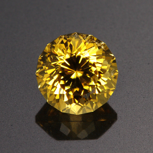 Yellow Modified Portuguese Round Scapolite 5.08 Carats