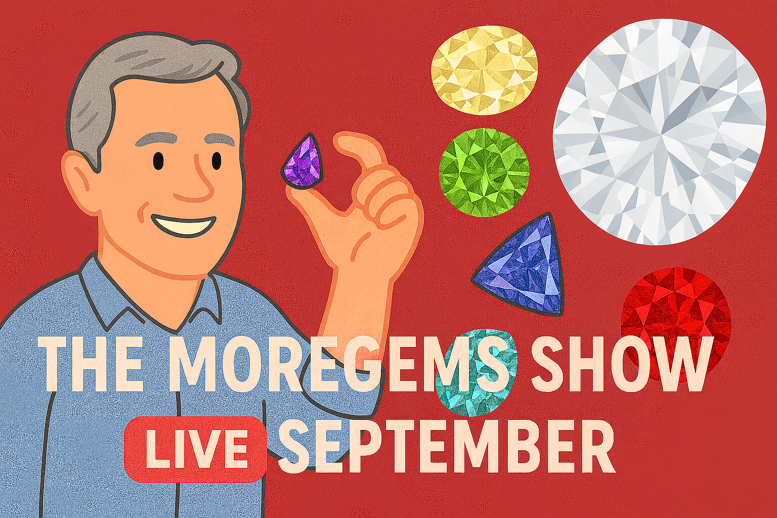 Episode 63 September Gemstone Showcase! | The MoreGems Gem Show | September 10, 2025