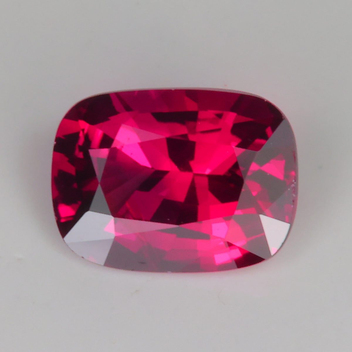 antique cushion cut red ruby gem