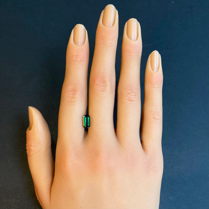 Emerald Cut Chrome Tourmaline 1.14 Carats