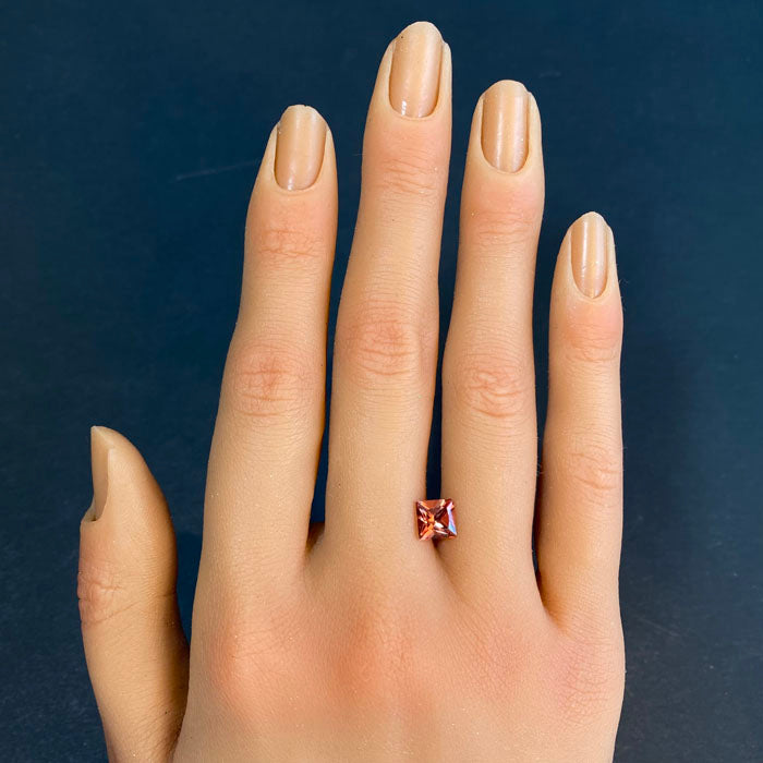 red orange sunstone gemstone