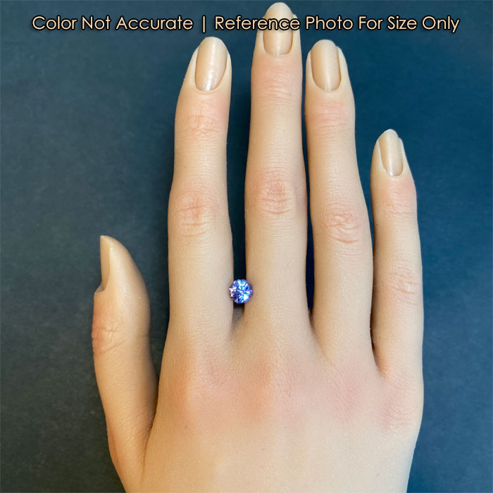 tanzanite gemstone size on hand