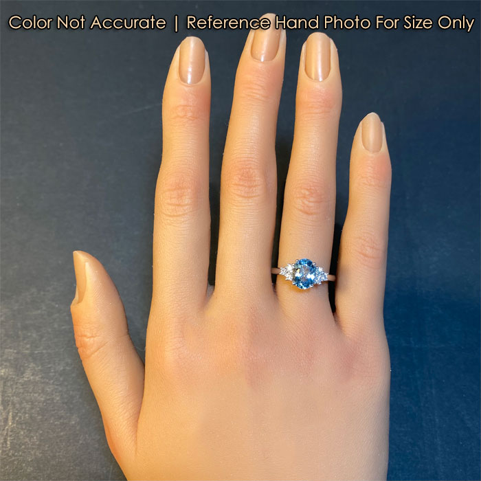 white gold aquamarine ring with diamonds