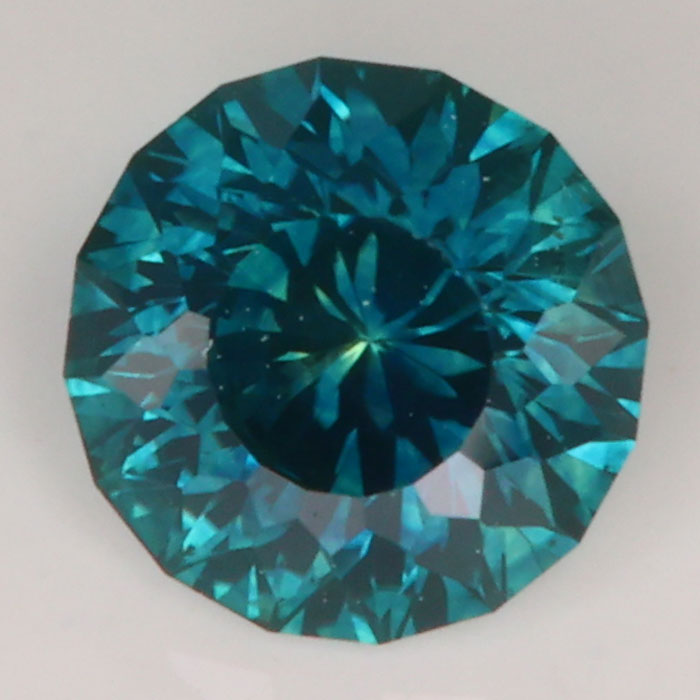 Sapphire Gemstone from Montana Blue Green Round Brilliant