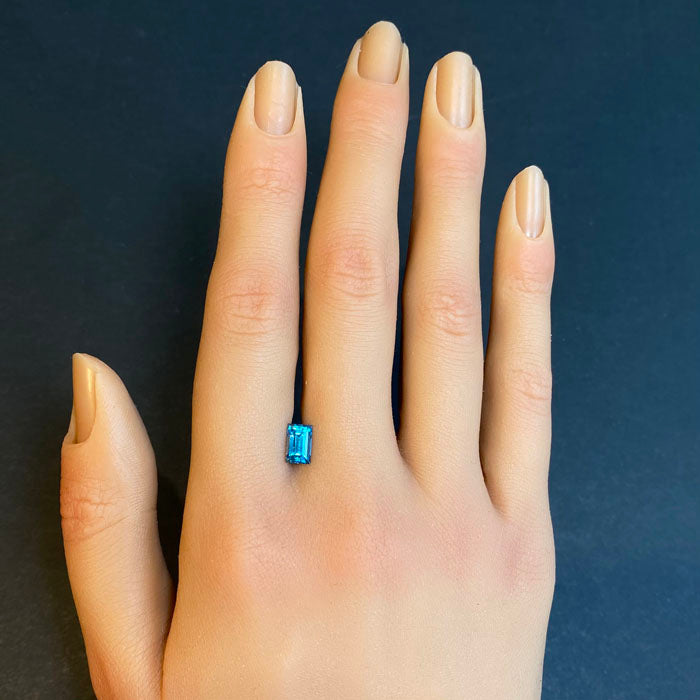 greenish blue zircon gem