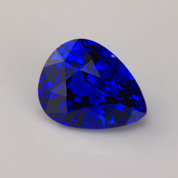 pear shape blue sapphire