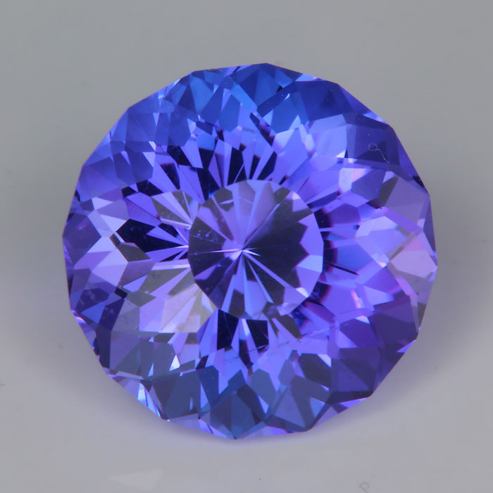 round portuguese brilliant tanzanite