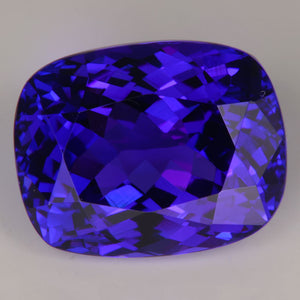 11ct Cushion Tanzanite Gemstone Blue Purple Color