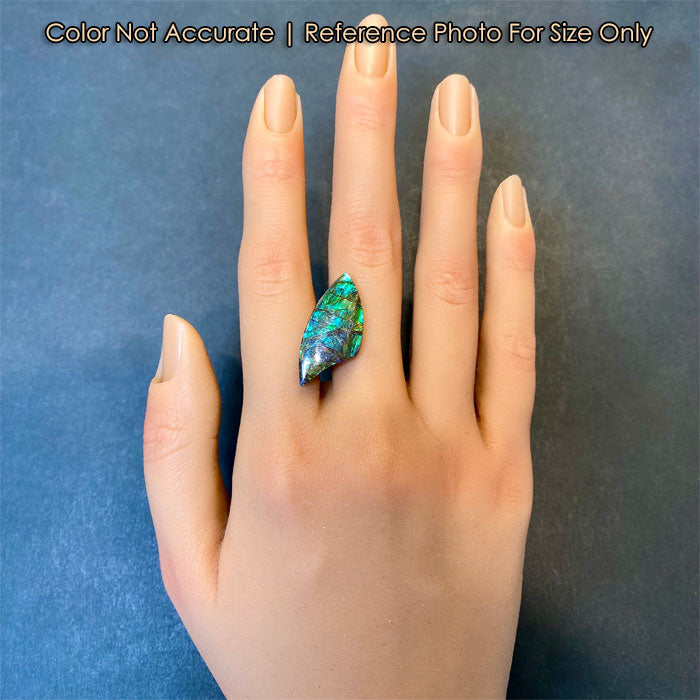 freeform ammolite gemstone