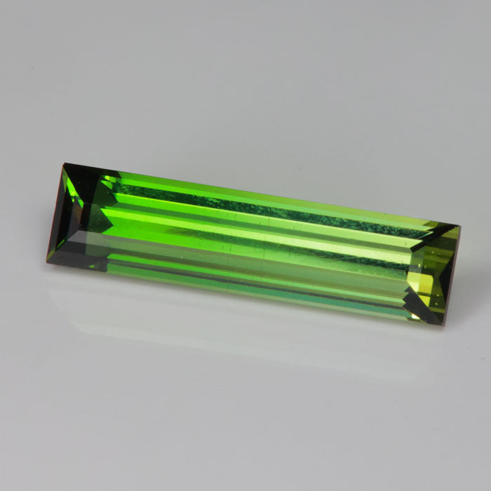 emerald cut tourmaline green gemstone 