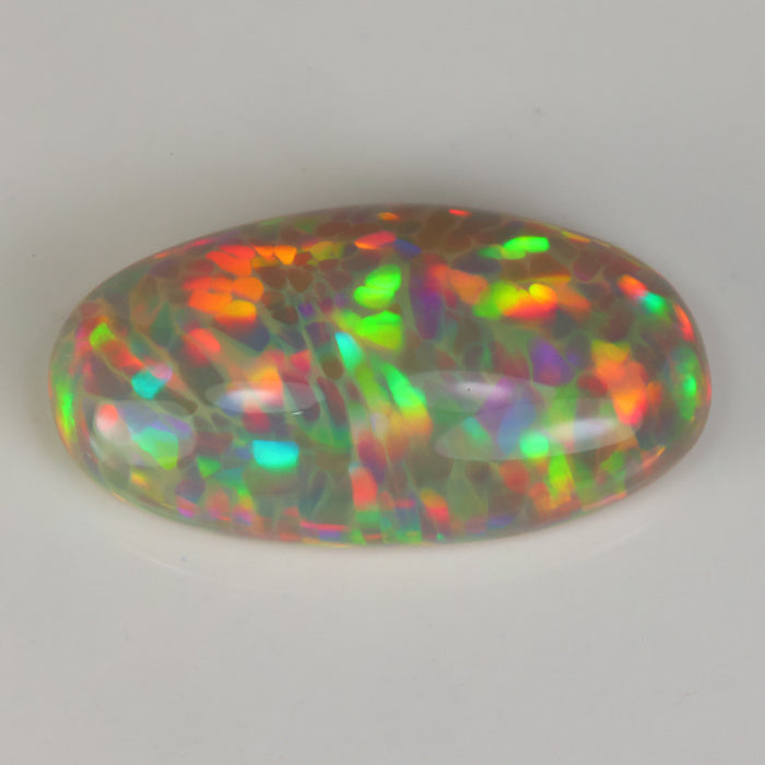 oval cabochon cut opal gemstone 