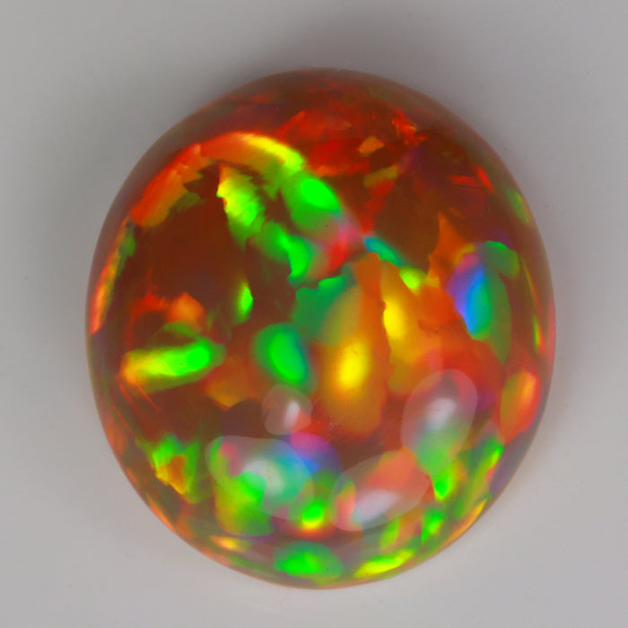 oval cut opal gemstone from ethiopia