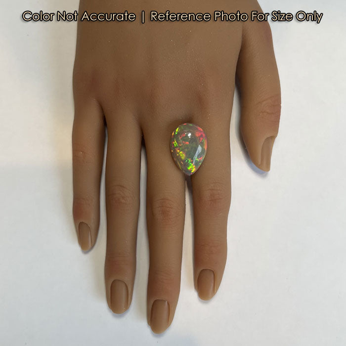 Pear Shape Cabochon Welo Opal from Ethiopia 14.90ct