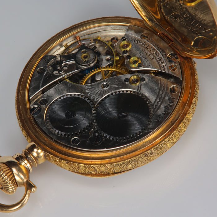 yellow gold pocket watch vintage