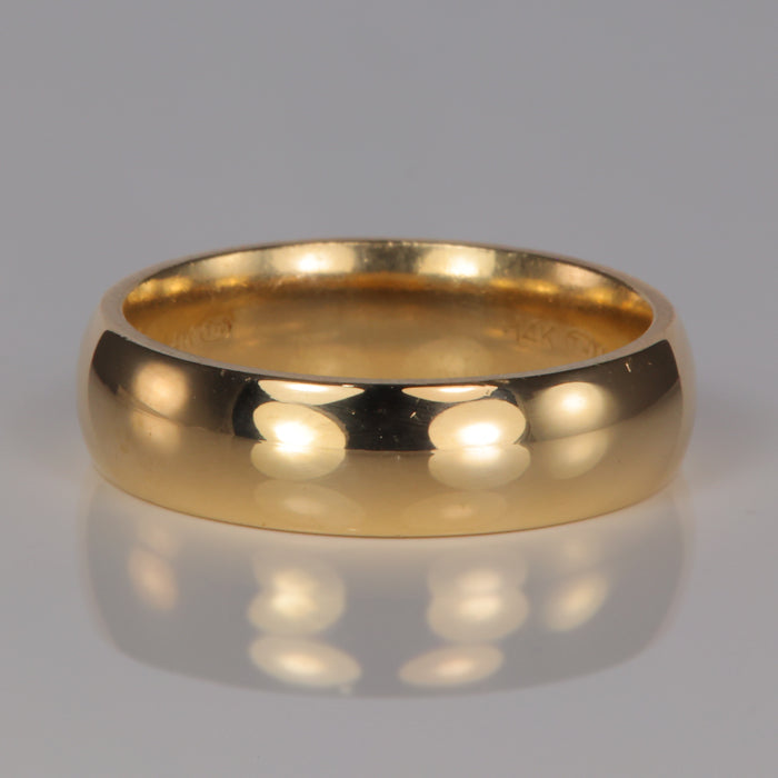 yellow gold band