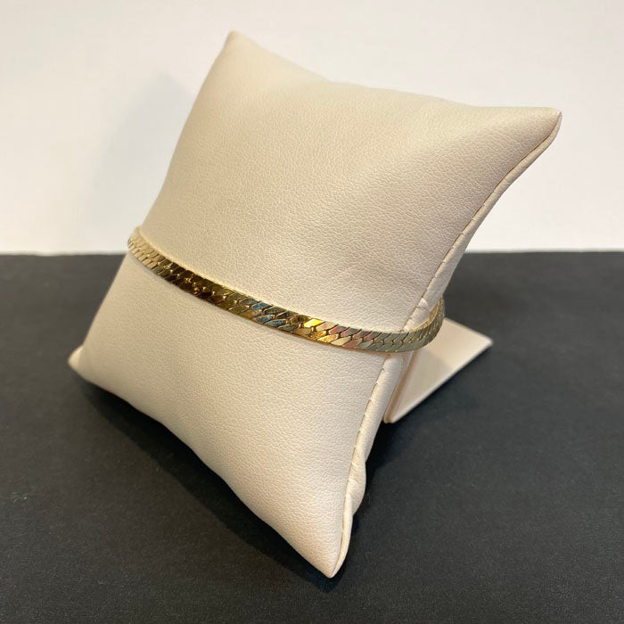 14k herringbone bracelet