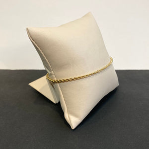 yellow gold anklet rope chain