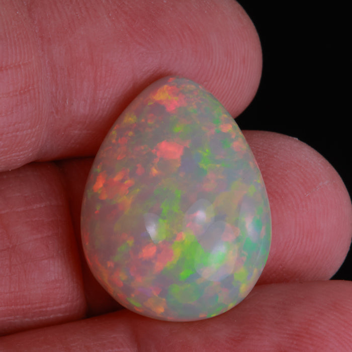 ethiopian opal in hand